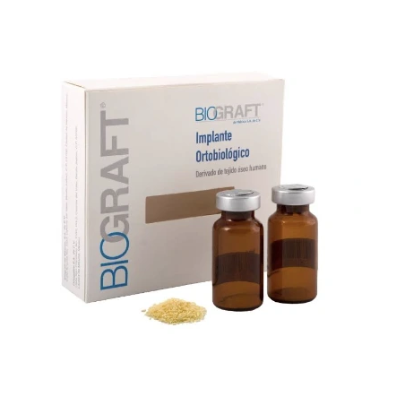 Biograft® — Injerto Óseo Humano Liofilizado (Aloinjeto) en Polvo (1 cc divididos en 2 Viales de 0.5 cc)