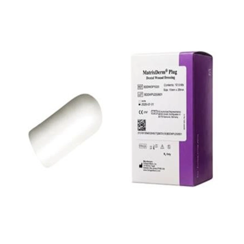 MatrixDerm® PLUG — Tapón y Apósito Biológico de Colágeno Reabsorbible