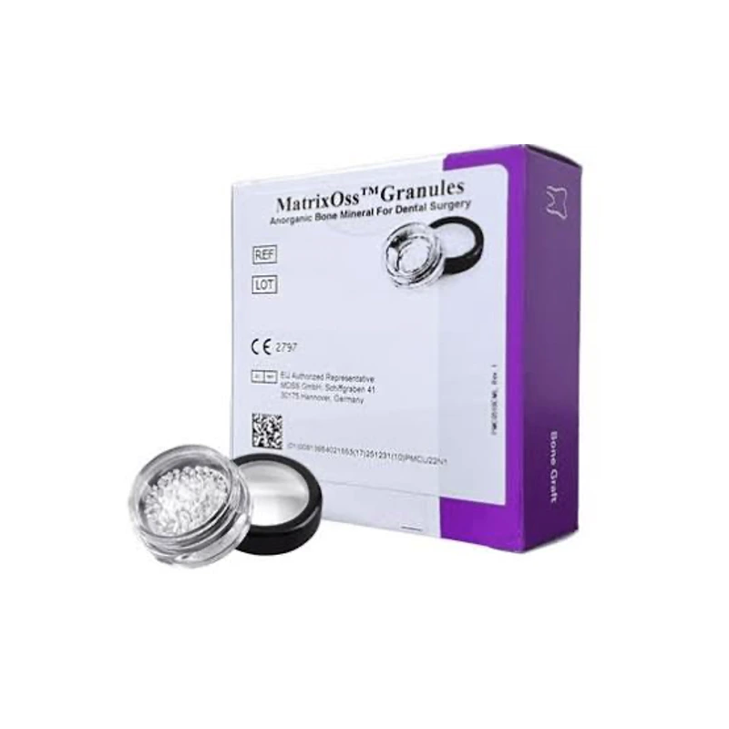 MatrixOss® 1 cc — Xenoinjerto Óseo Porcino de Alta Osteoconductividad para Regeneración Ósea y Maxilofacial