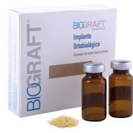 Biograft® — Injerto Óseo Humano Liofilizado (Aloinjeto) en Polvo (1 cc divididos en 2 Viales de 0.5 cc)