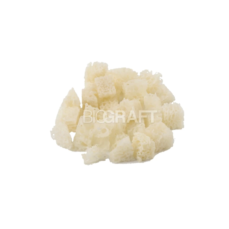 Biograft® Cancellous Bone Cubes 15 cc — Lyophilized Sterile Human Bone Allograft (4 to 6 mm)