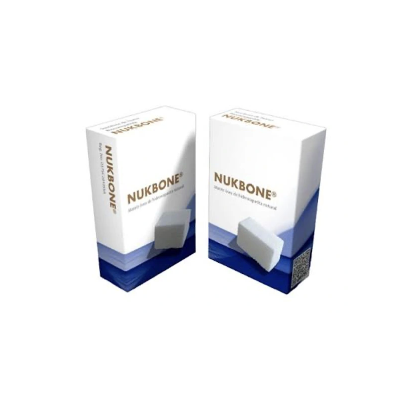 Nuk Bone®  1 g — Xenoinjerto Óseo Bovino de Hidroxiapatita Natural (Partículas de 500 a 1000 µm)